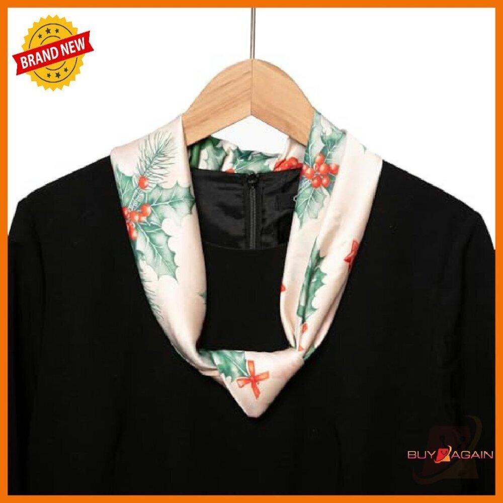 27" Silk Feeling Satin Scarf - Lightweight Versatile Fashion Accessory - Picture 7 of 8